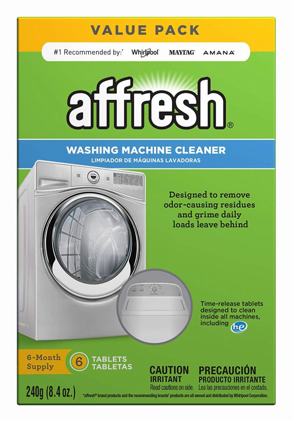 TripleClicks.com: Affresh Washing Machine Cleaner, 6 Tablets | Cleans ...