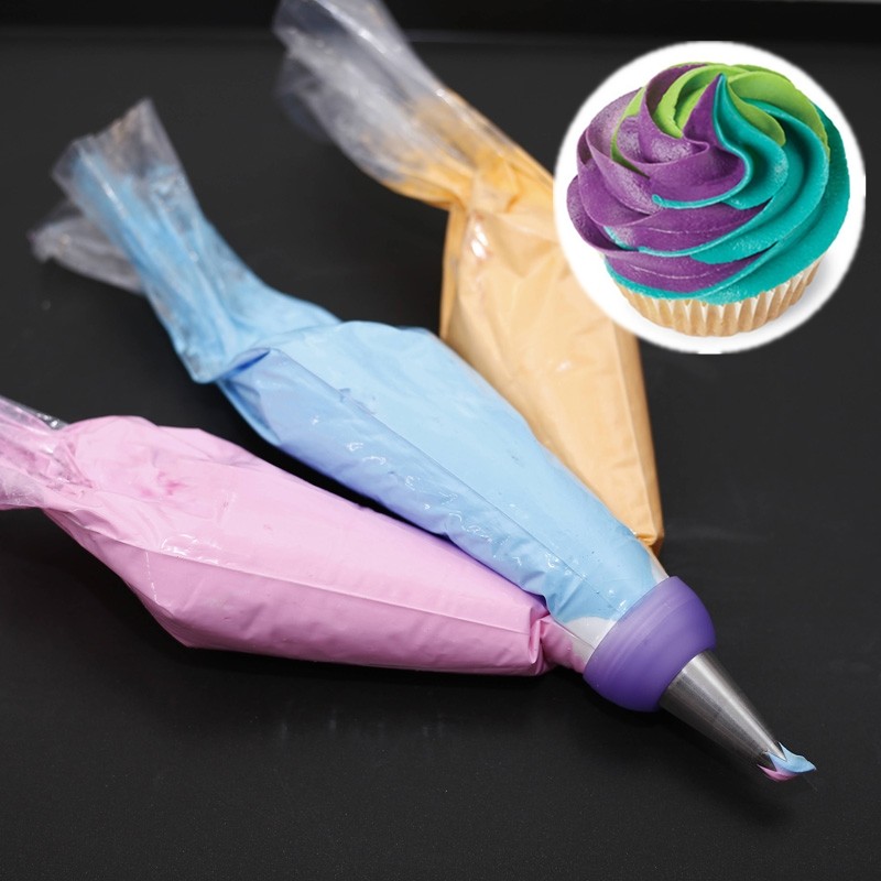 3 Hole 3 Color Icing Piping Bag Nozzle Converter